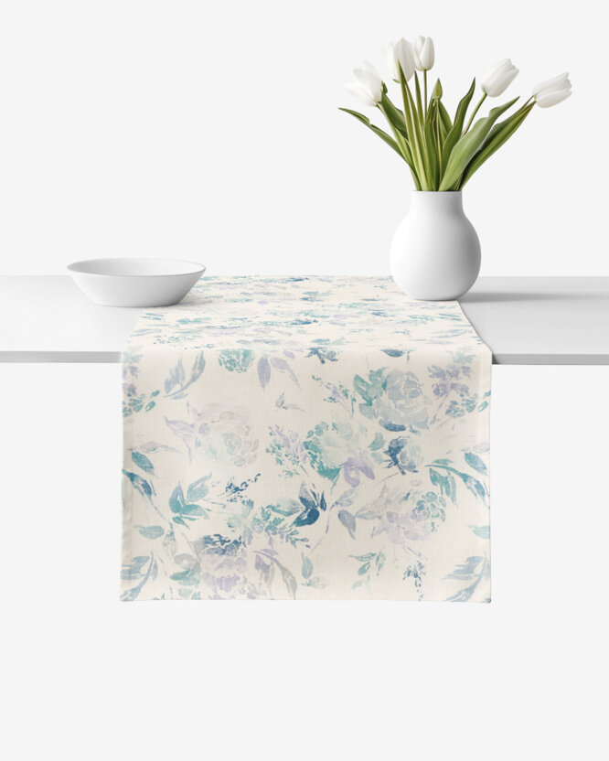 Tischläufer Valencia - Pflanzenabdrücke