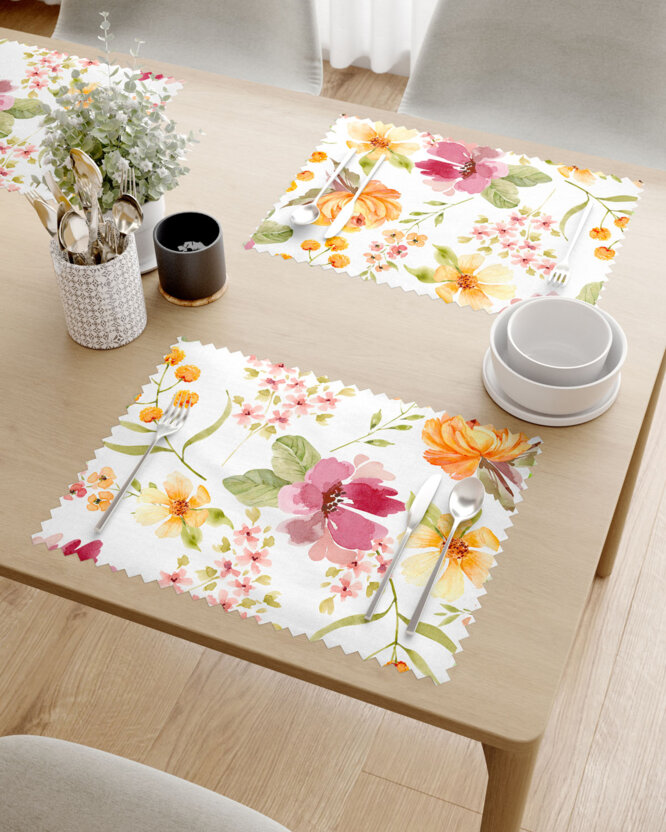 Tischset Teflon - Hibiskusblüten - 2 Stück