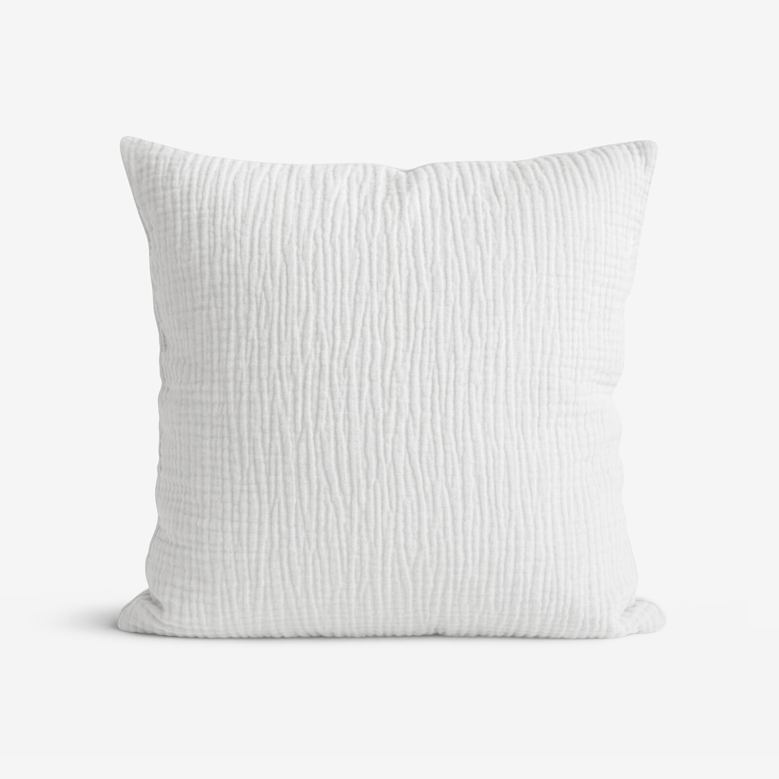 Musselin-Kissenbezug – hellgrau