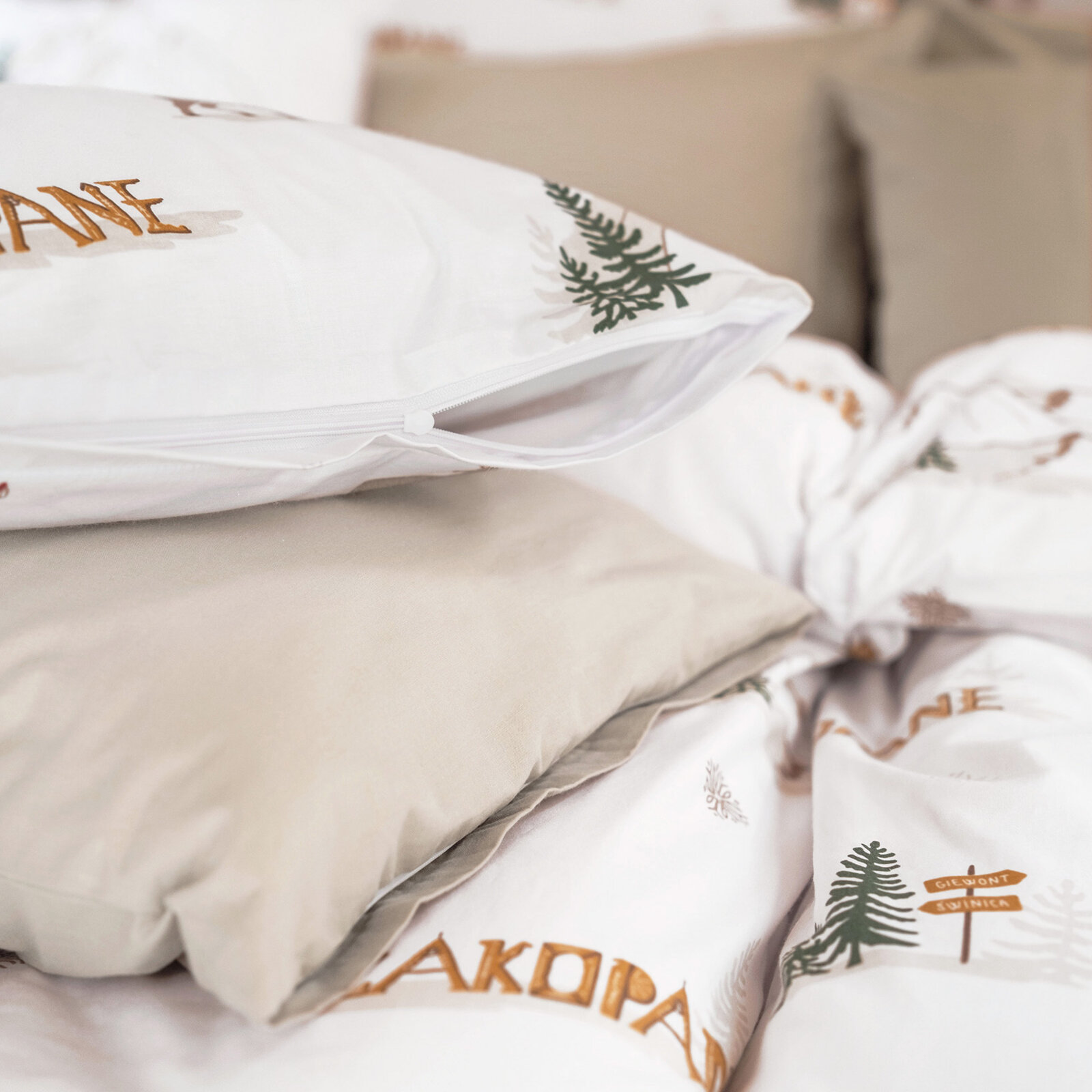 Weihnachtlich Bettwäsche aus Baumwolle - Zakopane