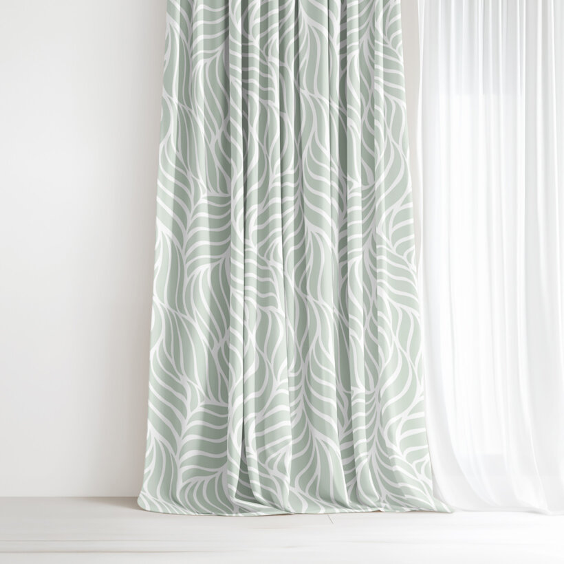 Dekorativer Vorhang – Salbeilinien