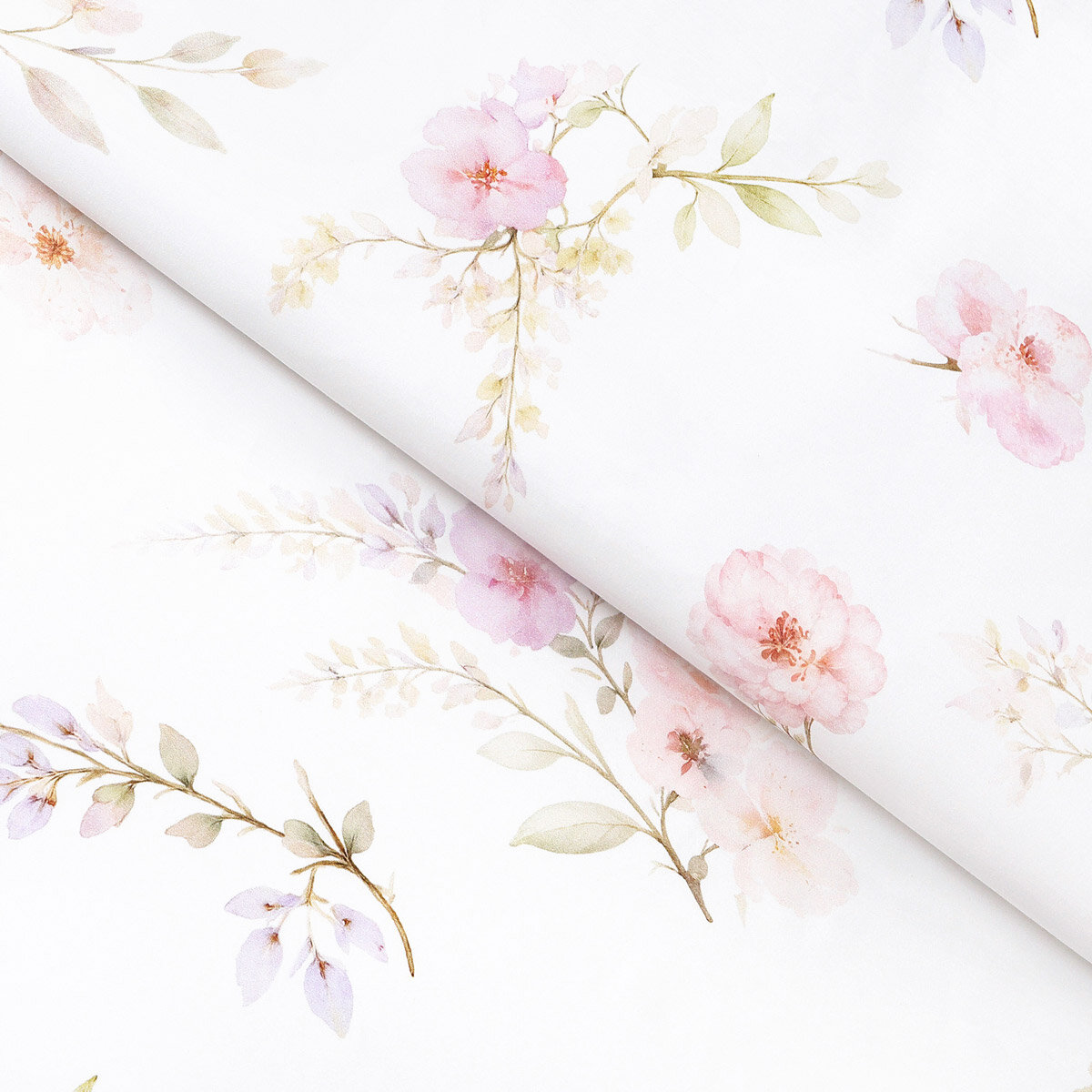 Mako-Satin - Romantische Wiese