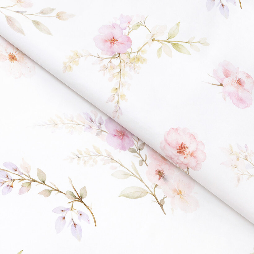 Mako-Satin - Romantische Wiese