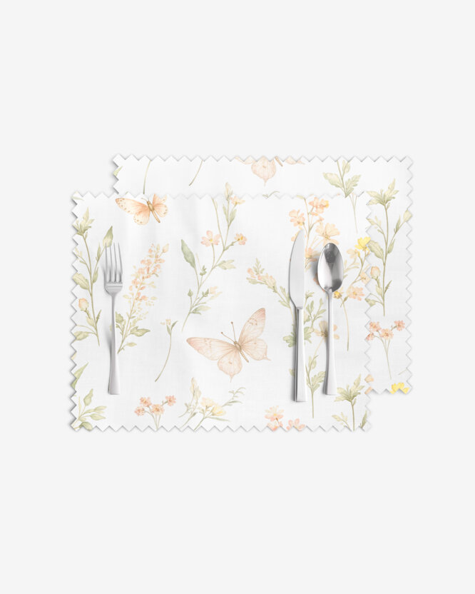 Teflon-Tischset - Schmetterlingsgarten - 2 Stück