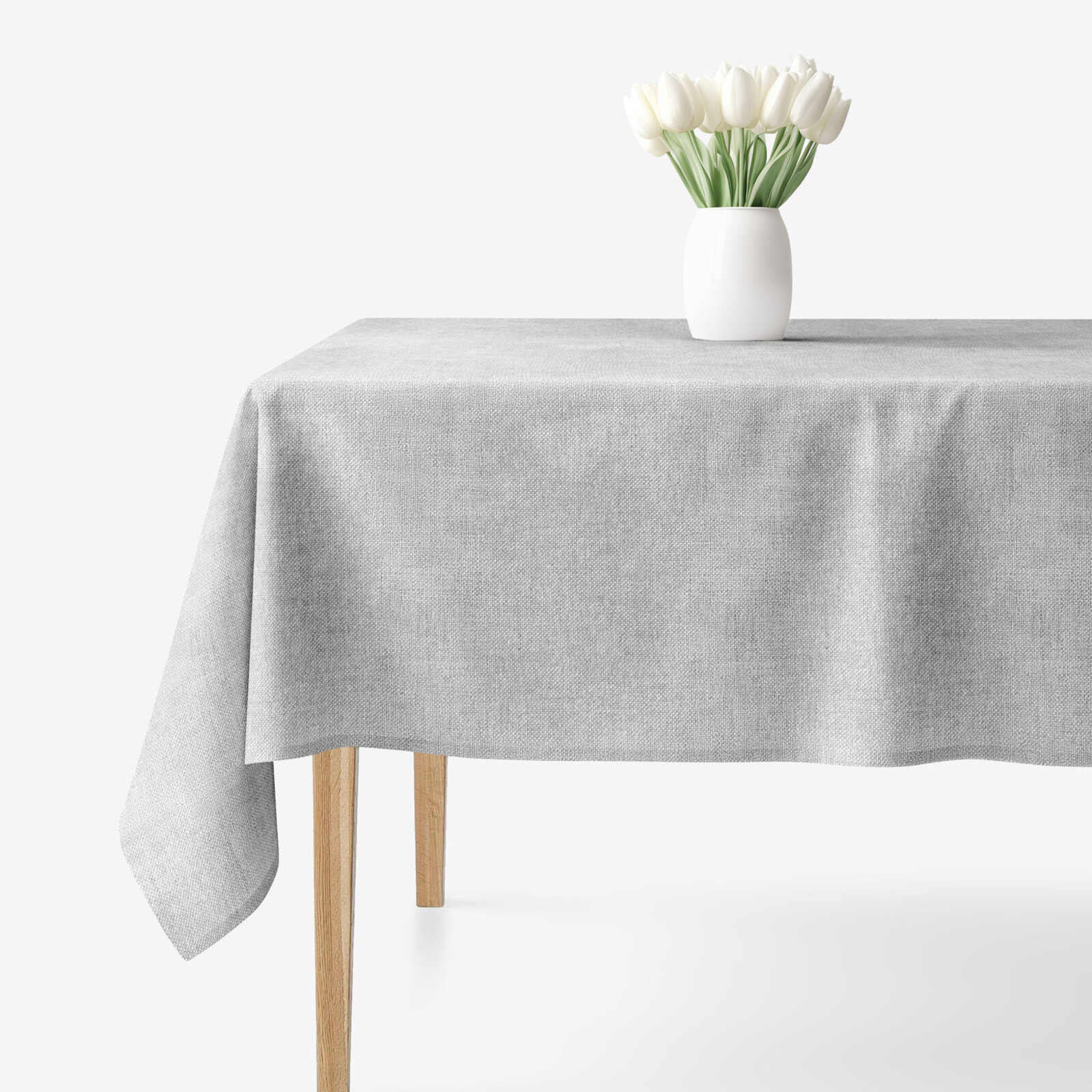 Eckige Tischdecke Malaga - grau