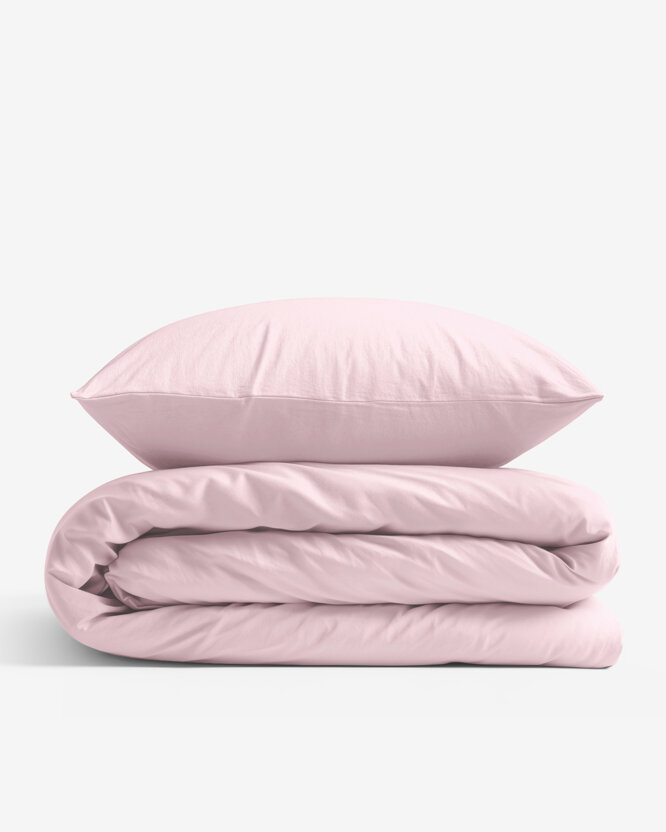 Bettwäsche aus Baumwolle - Puderrosa