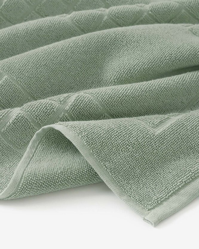 Frottier-Badematte Mozaika – salbeigrün