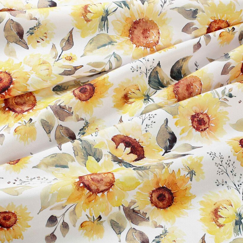 Teflon-Stoff für Tischdecken - Sonnenblumen