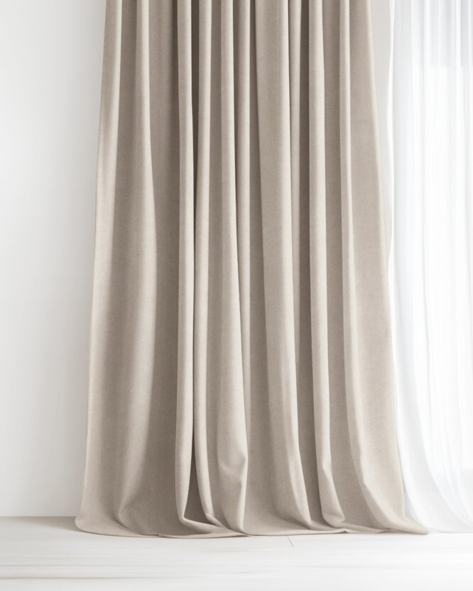 Dekorativer Vorhang Marbella - latte