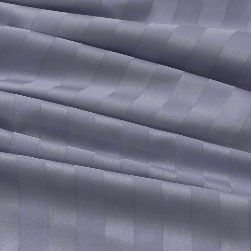 Damast - dunkelgraue Streifen mit Satin-Glanz