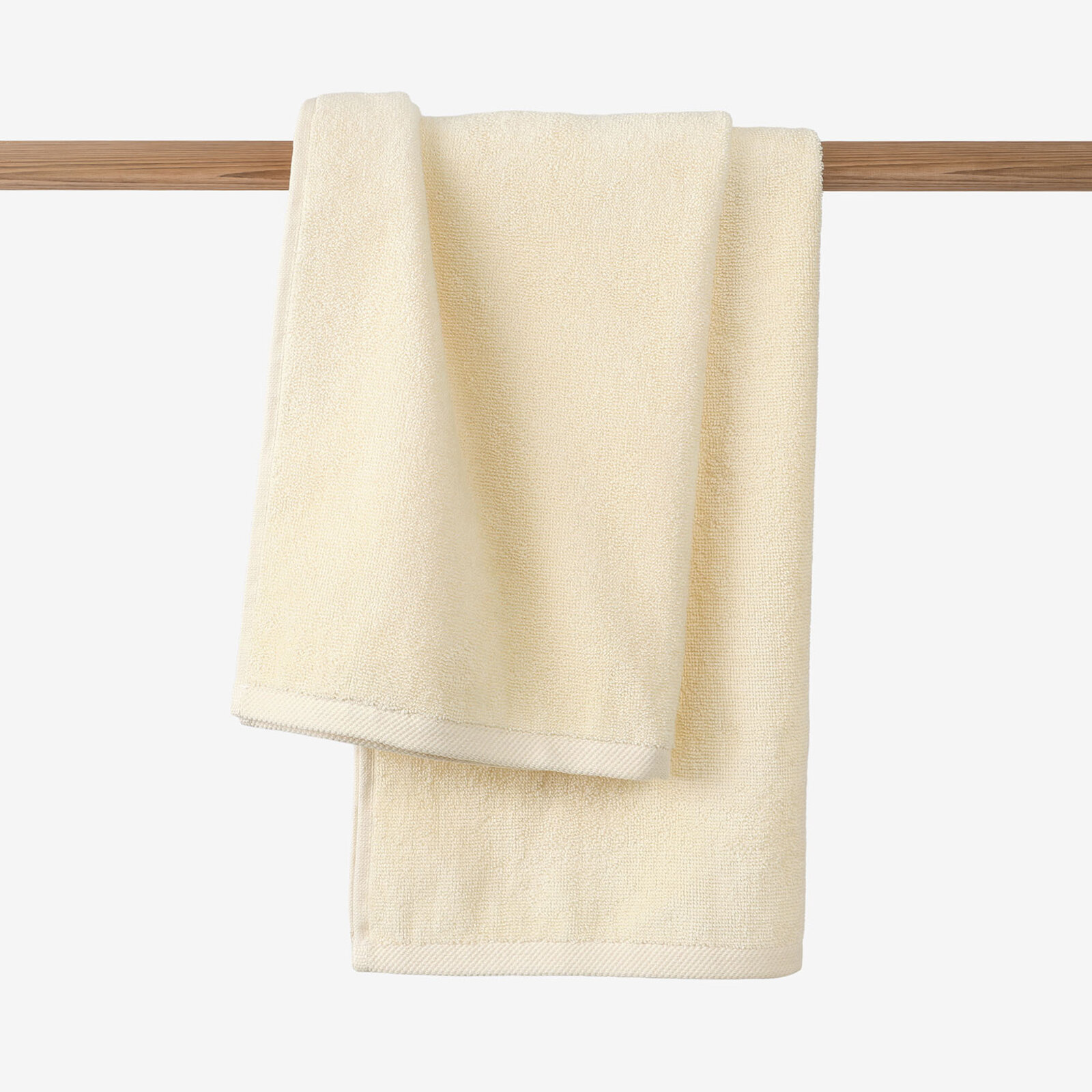 Frottierhandtuch/Duschtuch Soft ohne Bordüre – creme