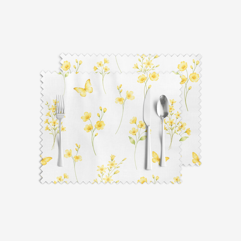 Teflon-Tischset - Gelbe Wiese - 2 Stück