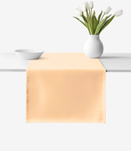 Tischläufer aus 100% Baumwolle - apricot