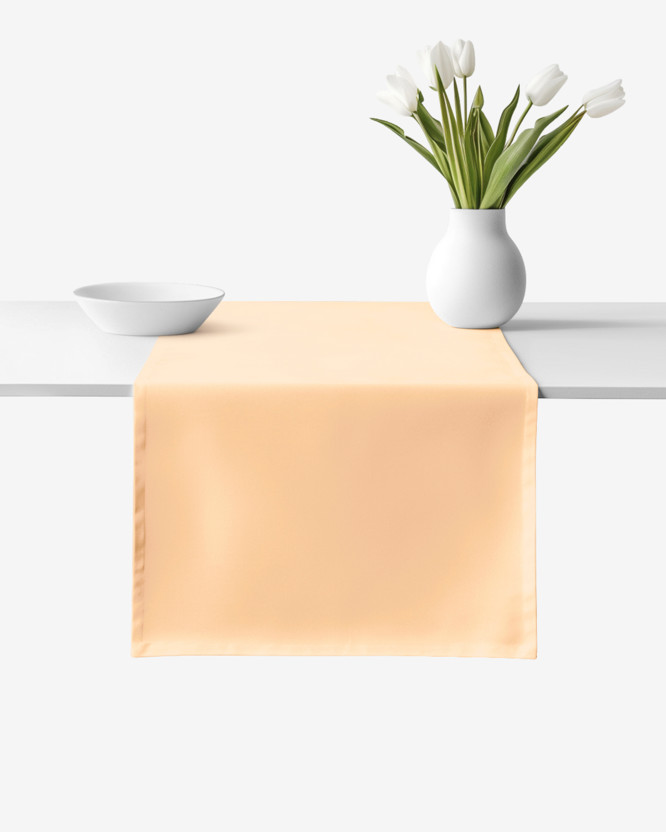 Tischläufer aus 100% Baumwolle - apricot