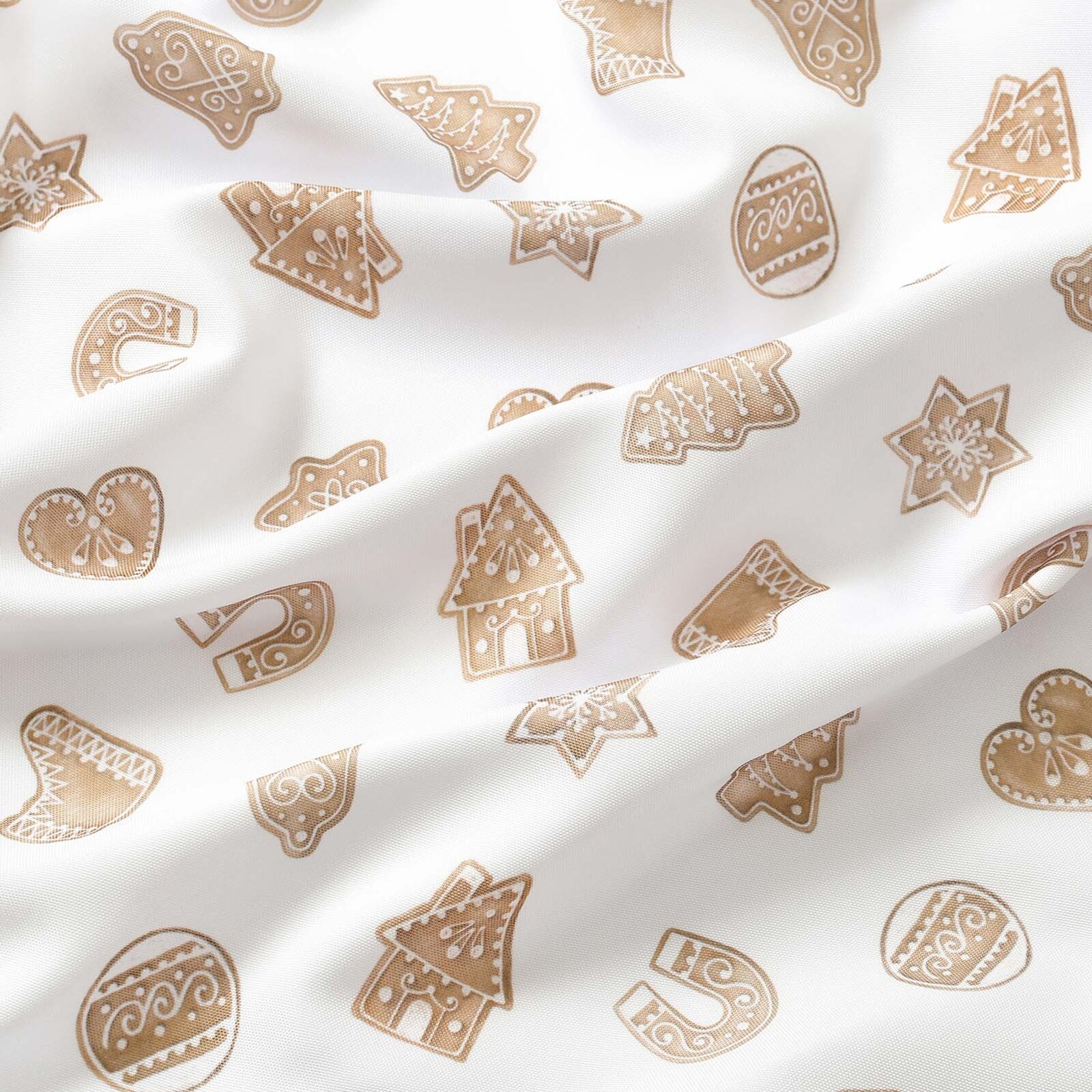 Eckige weihnachtliche Teflon-Tischdecke - Lebkuchen