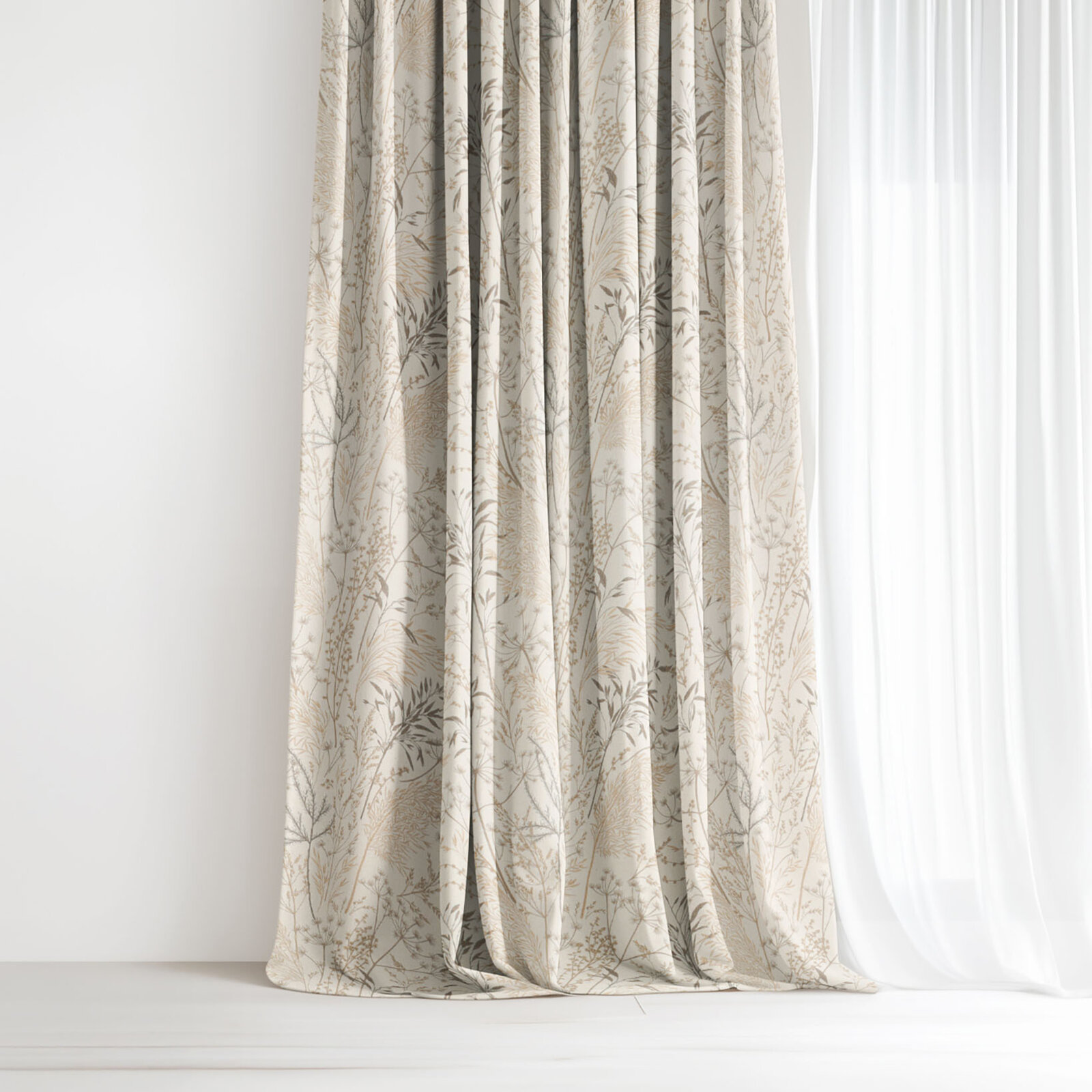 Dekorativer Vorhang Valencia - Wiesengräser