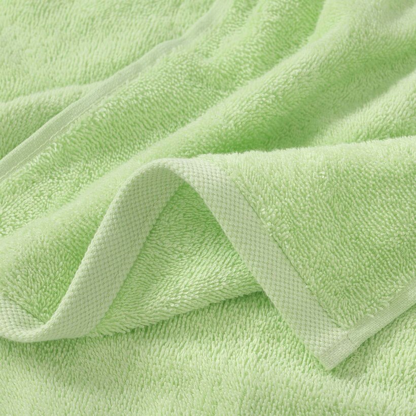 Kinder-Frottierhandtuch - Igel mit Apfel auf Grün