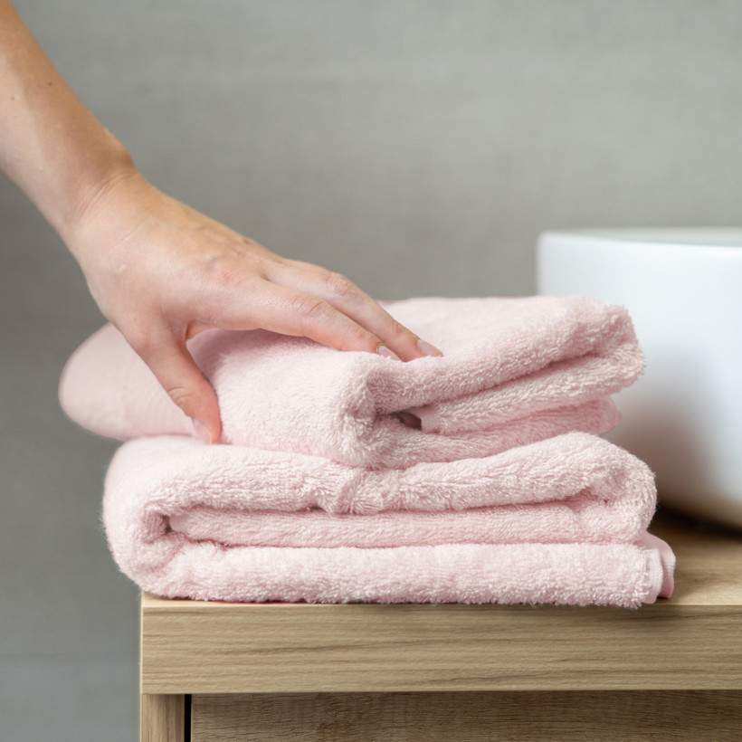 Bamboo Handtuch/Duschtücher Soft Lux - puderrosa
