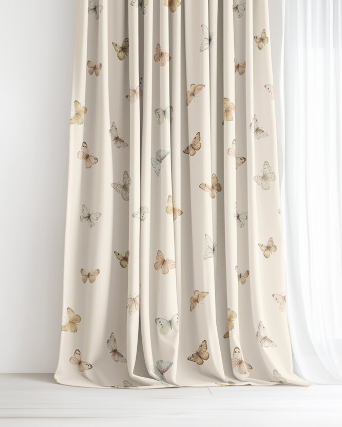 Dekorativer Vorhang – Schmetterlinge