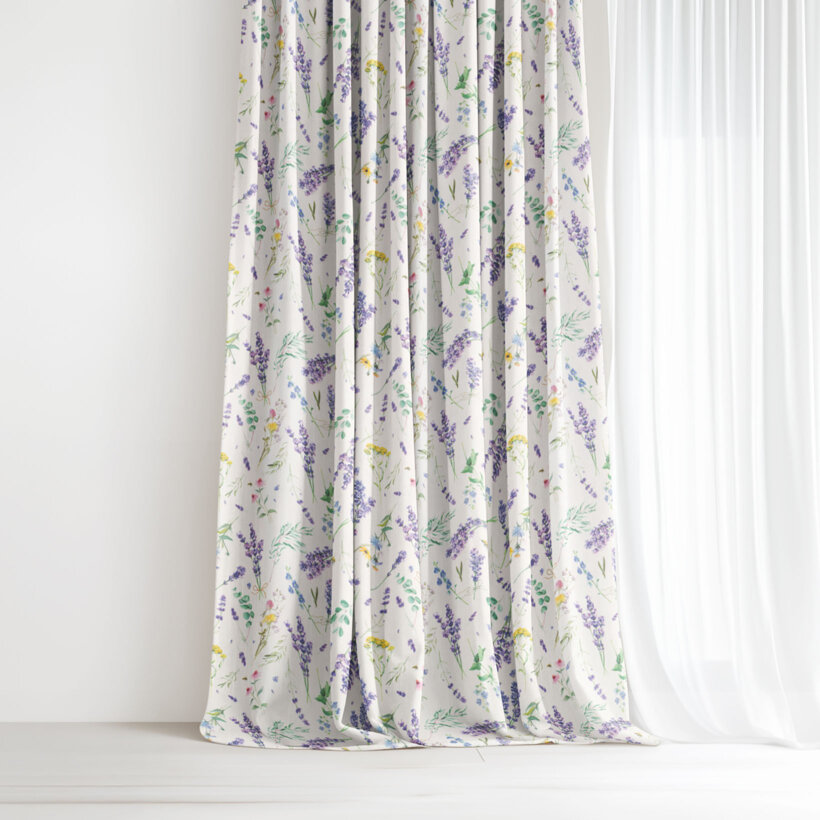Dekorativer Vorhang Valencia - Lavendelgarten