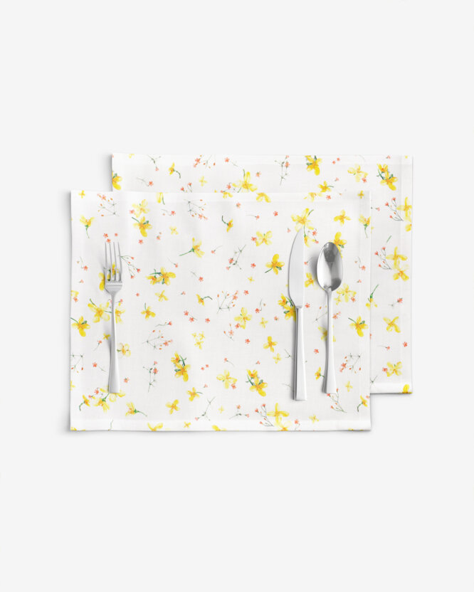 Tischset Valencia - Blüten der Narzissen - Set 2 Stück