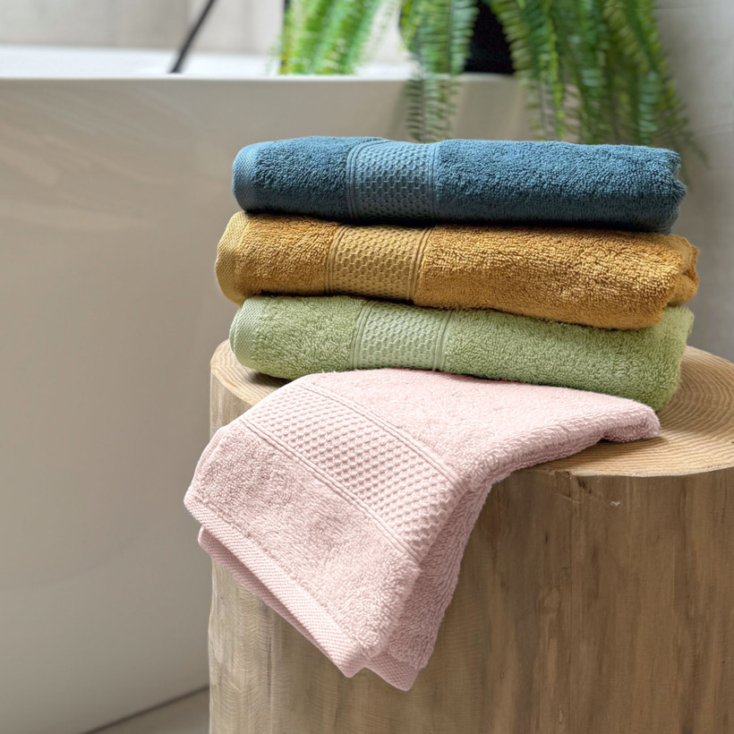 Bamboo Handtuch/Duschtücher Soft Lux - puderrosa