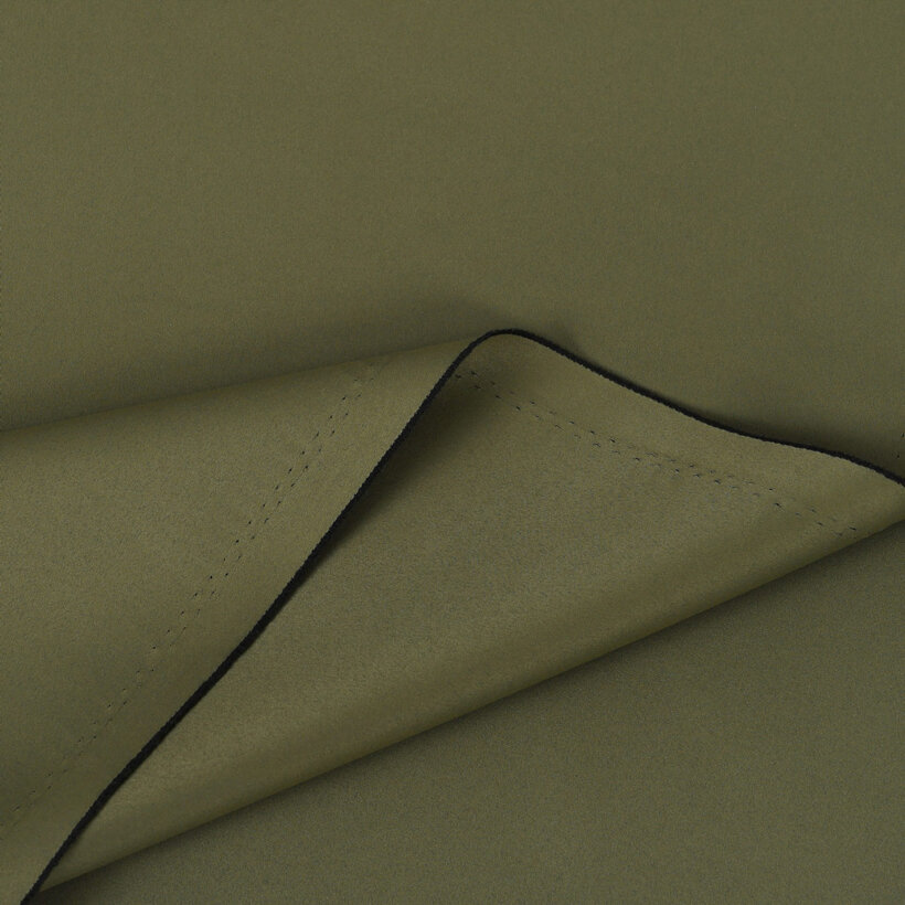 Verdunkelungsstoff Blackout mit Satin-Glanz - olivgrün