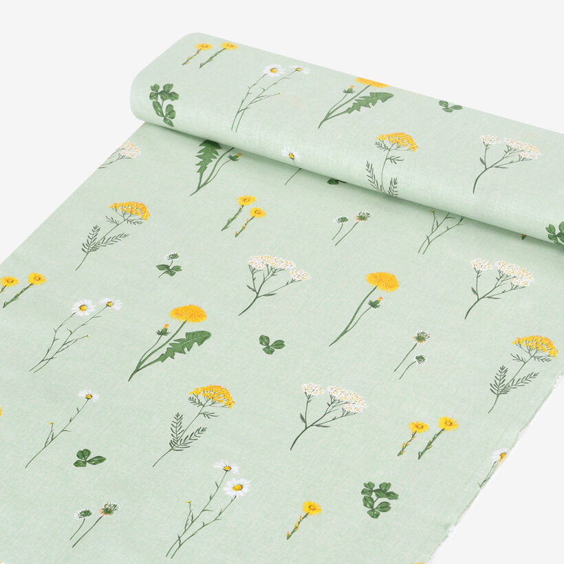 Baumwollstoff - Grüne Wiese