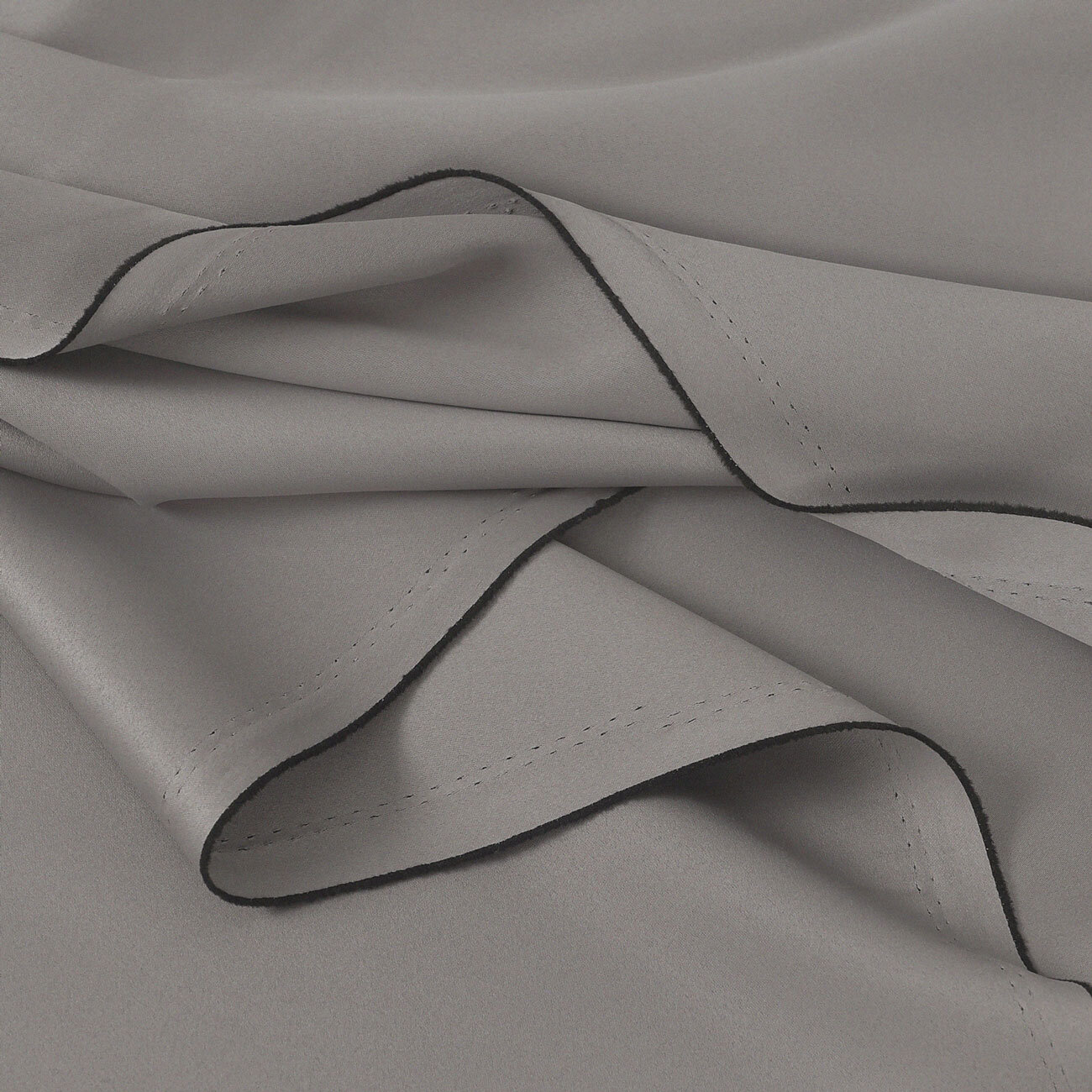 Verdunkelungsstoff Blackout mit Satin-Glanz - grau