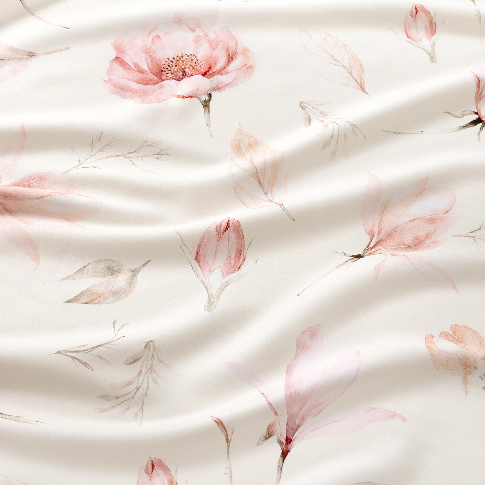 Mako-Satin - Blühende Magnolien