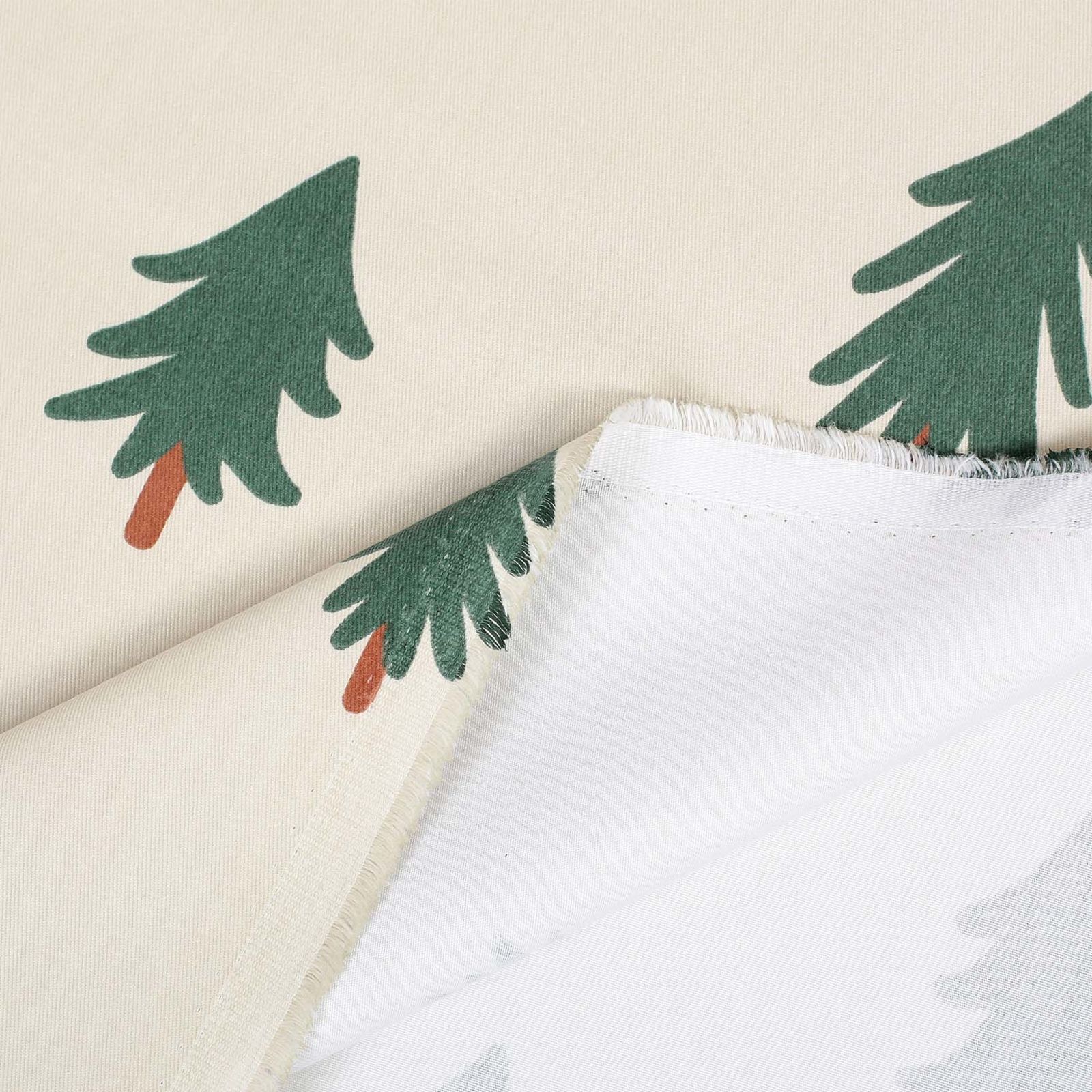 Weihnachtlicher Baumwollköper - Bäumchen auf natur