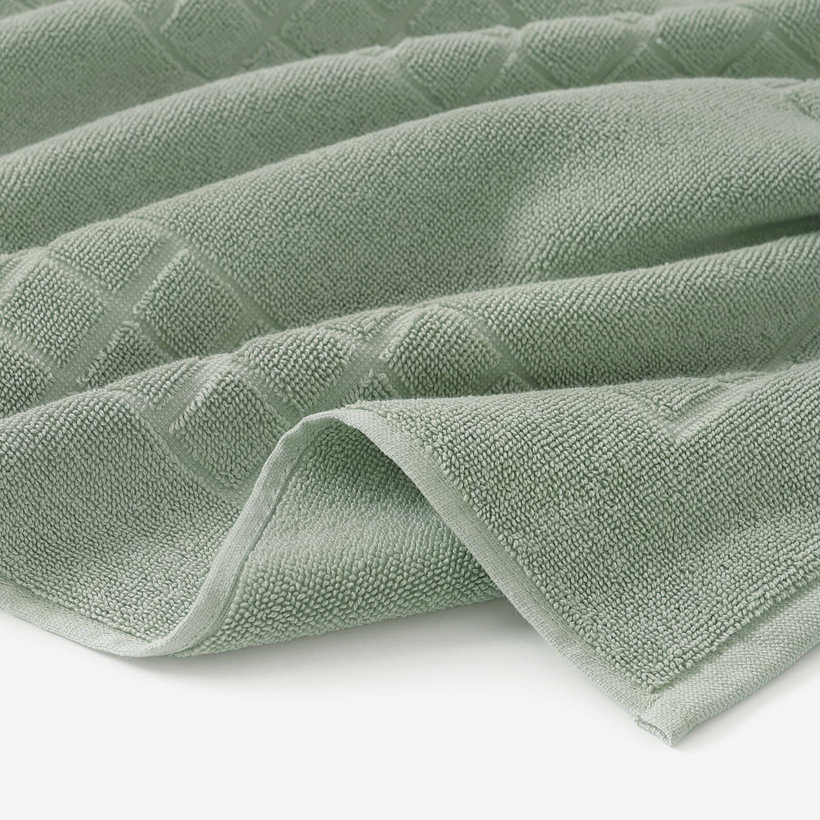 Frottier-Badematte Mozaika – salbeigrün