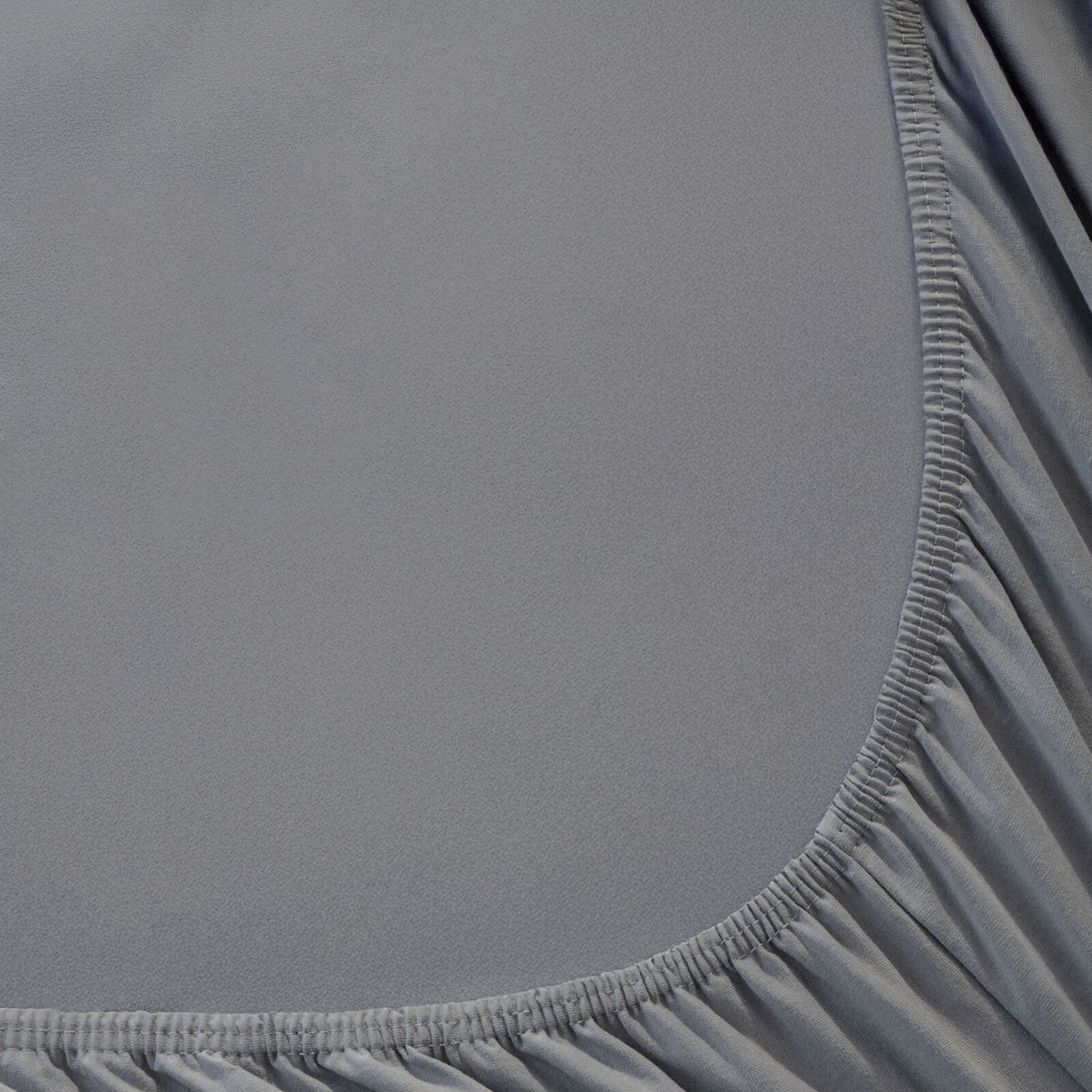 Bettlaken Jersey mit Gummiband - dunkel grau