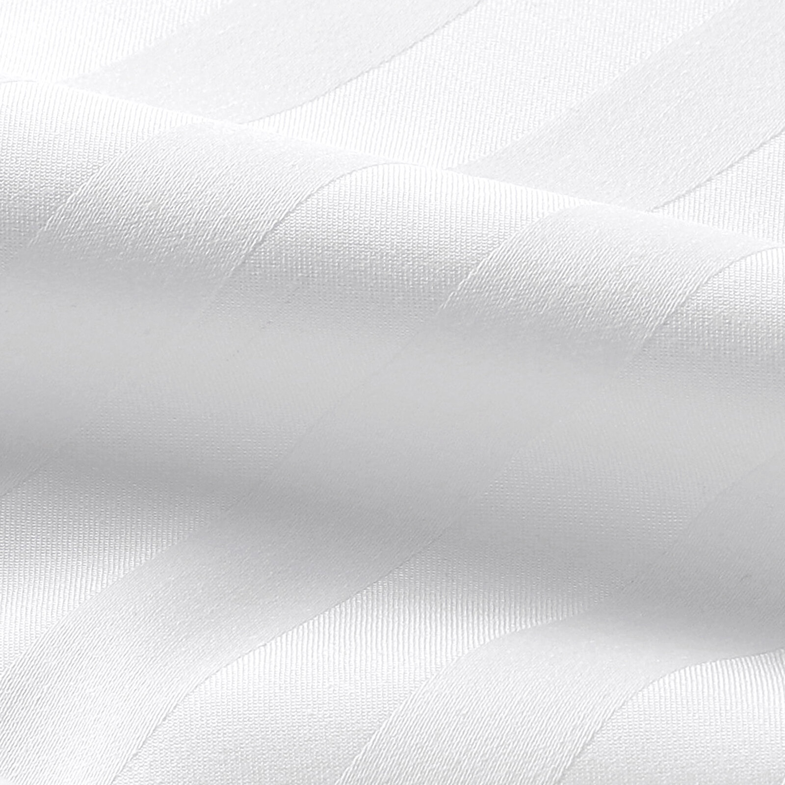 Spannbettlaken aus Damask - weiße Satinstreifen