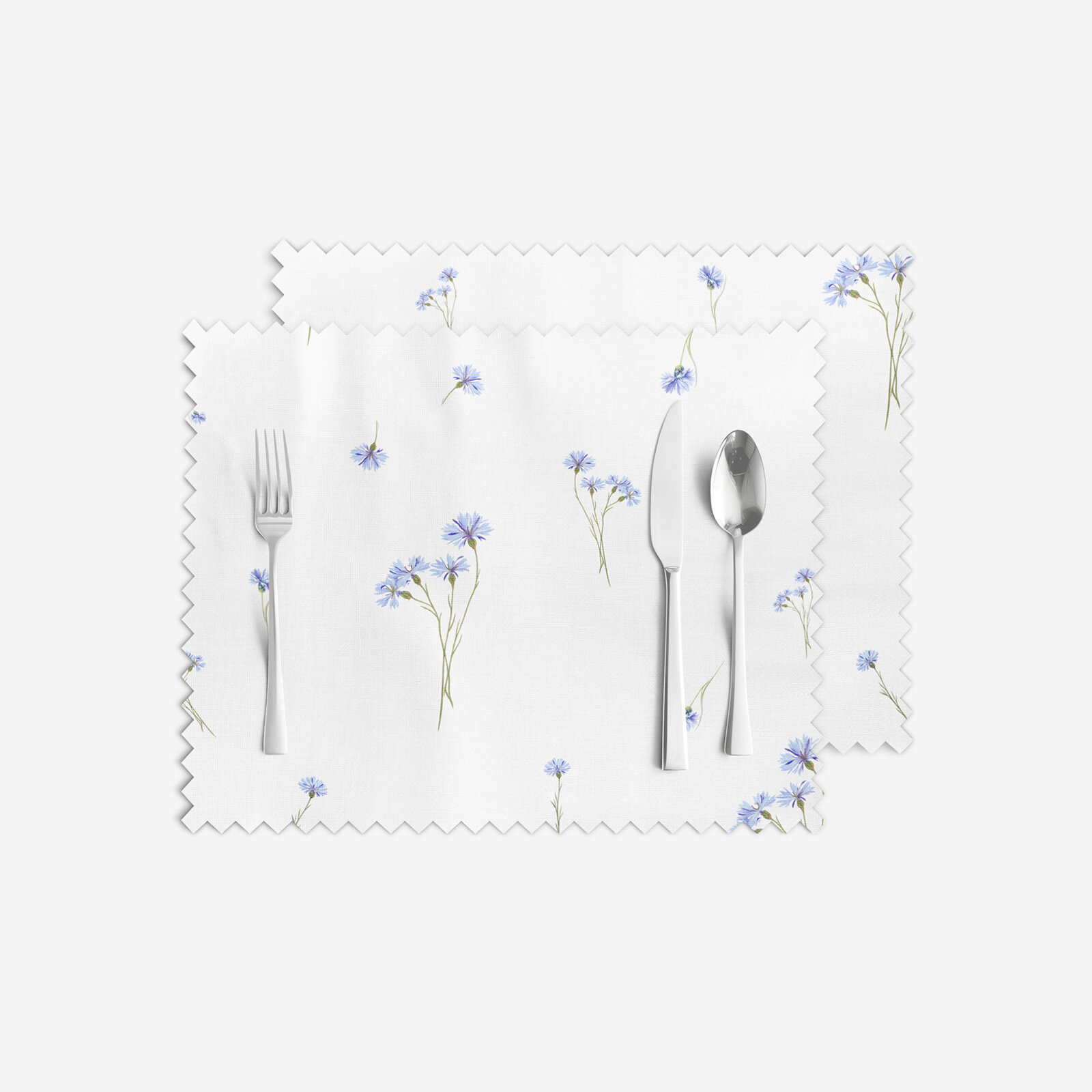 Teflon-Tischset - Blaue Kornblumen - 2 Stück