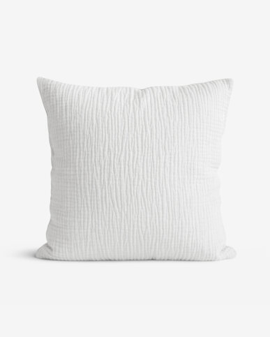 Musselin-Kissenbezug – hellgrau