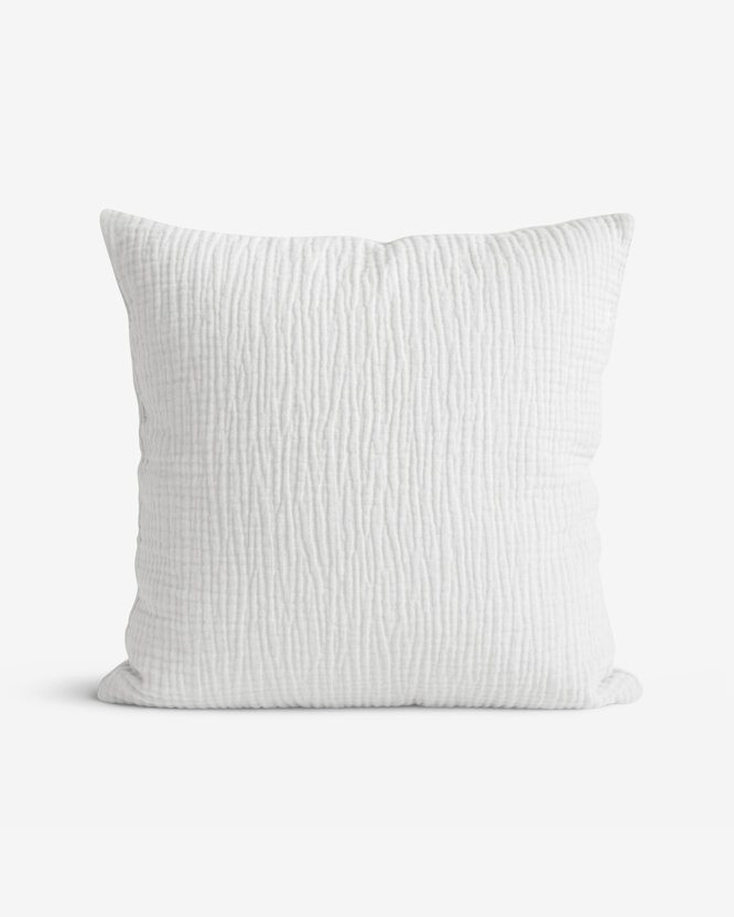 Musselin-Kissenbezug – hellgrau