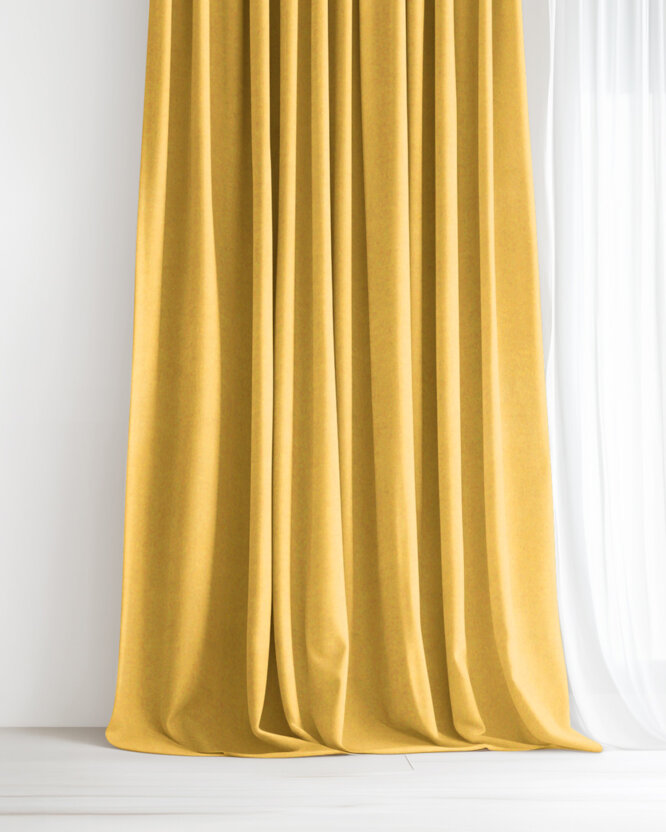 Dekorativer Vorhang Marbella - honiggelb