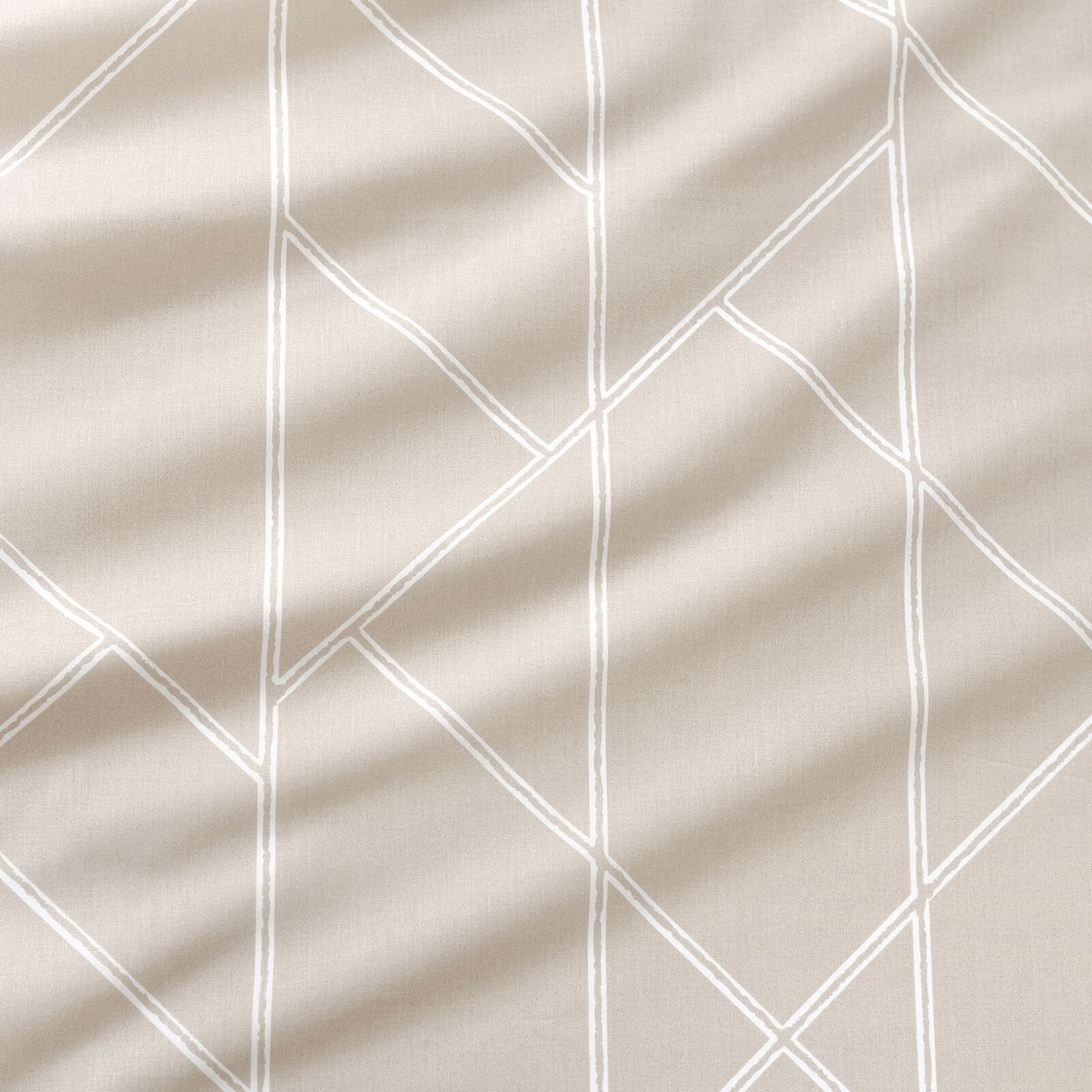 Baumwollstoff - Geometrische Linien auf Latte