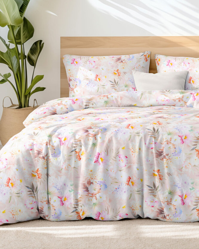 Bettwäsche aus Baumwolle Deluxe - wilde Blumen