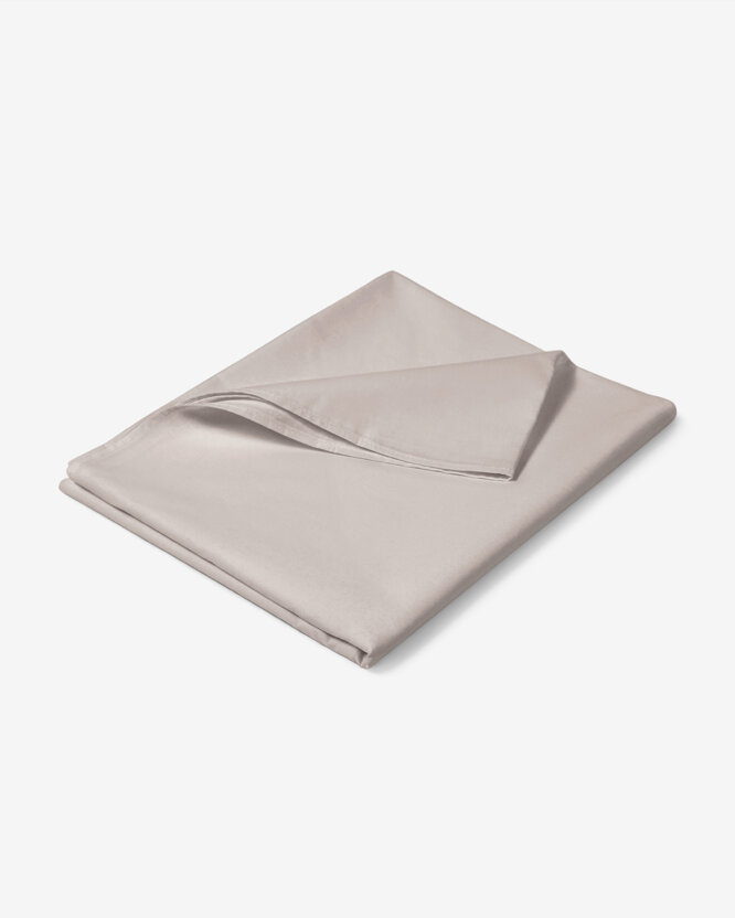 Bettlaken aus Baumwolle - graubraun
