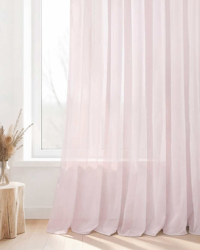 Glatter Voile – Puderrosa