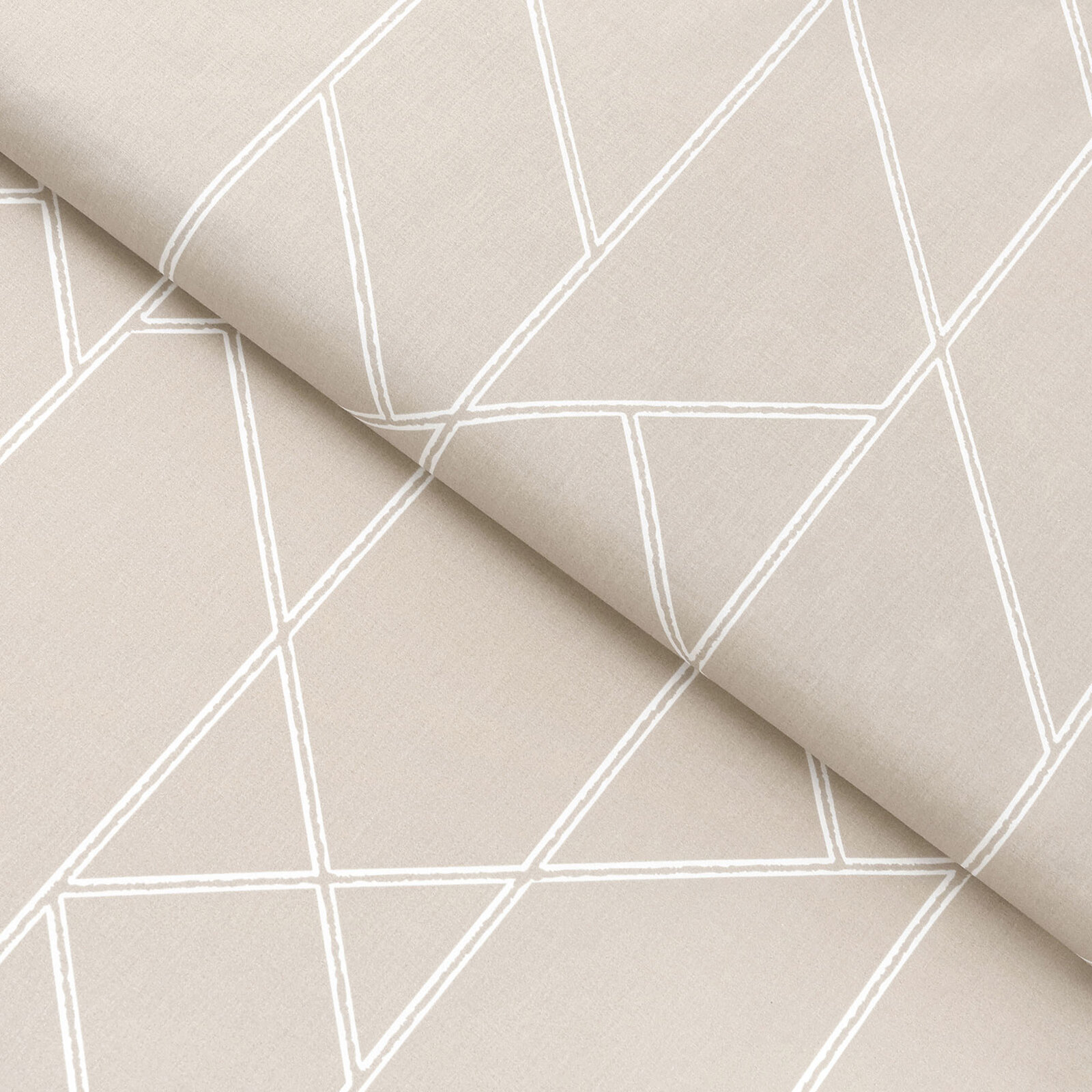 Baumwollstoff - Geometrische Linien auf Latte
