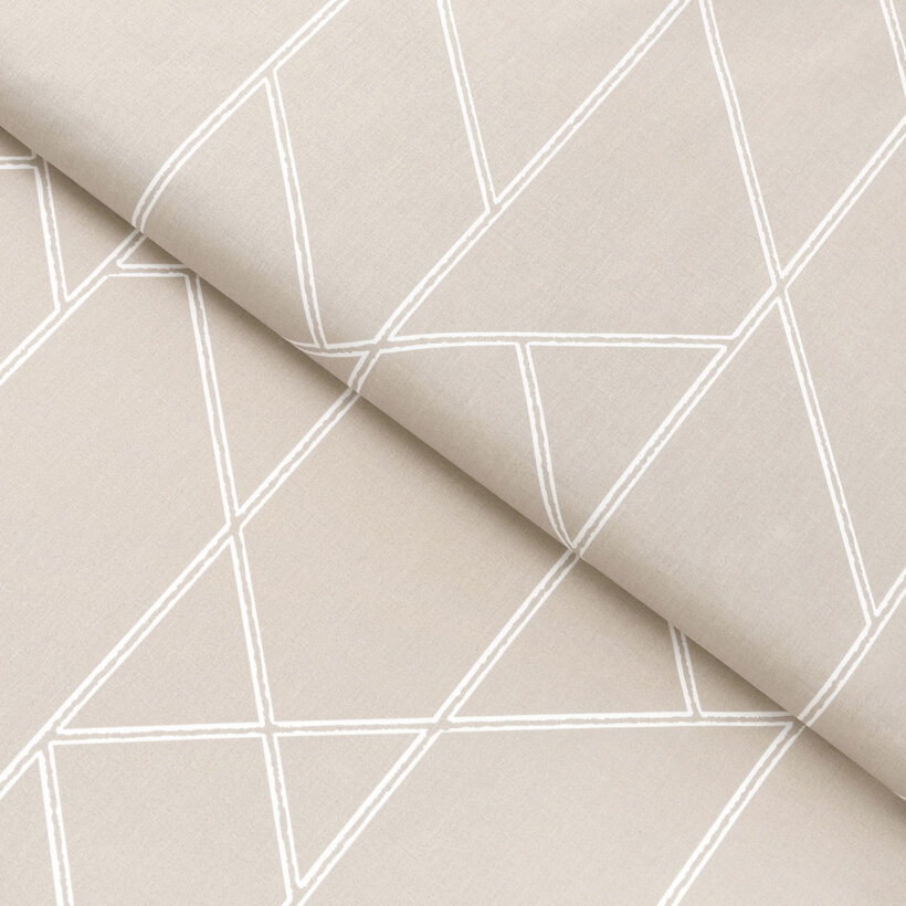 Baumwollstoff - Geometrische Linien auf Latte
