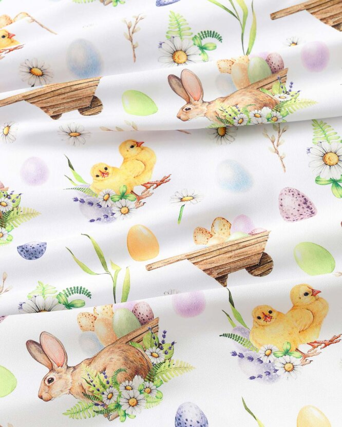 Ostern Runde Tischdecke Teflon - Ostersymbole