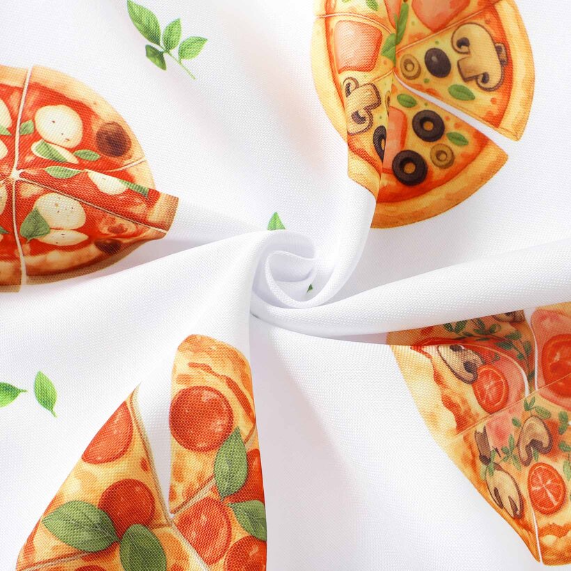 Teflonstoff für Tischdecken - köstliche Pizza