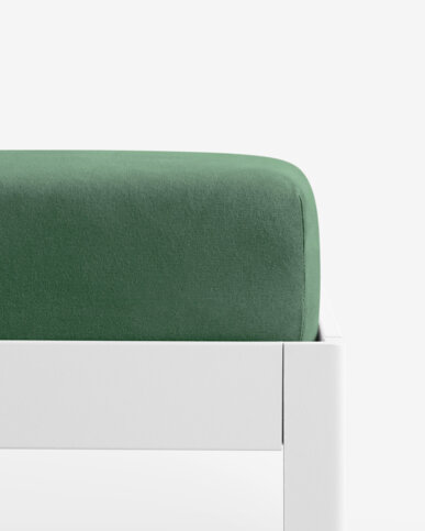 Bettlaken Jersey mit Gummiband - dunkelgrün