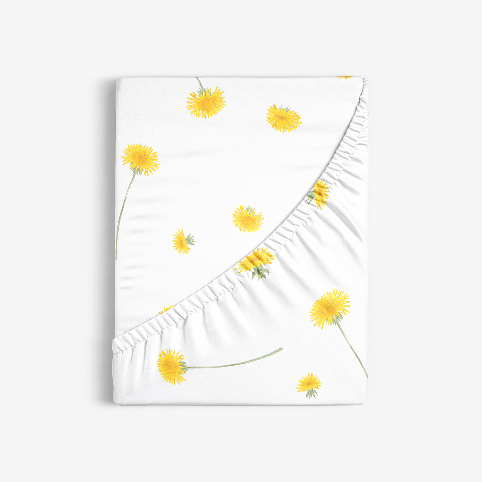Spannbettlaken aus Baumwolle - Löwenzahn