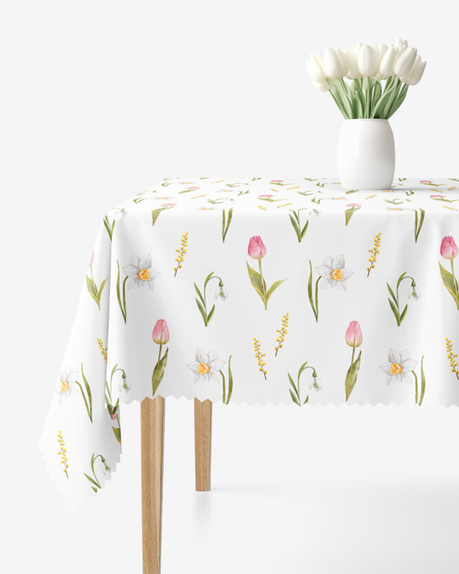 Eckige Tischdecke Teflon - Frühlingsstimmung