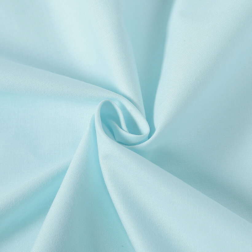 Baumwollstoff einfarbig Suzy - himmelblau